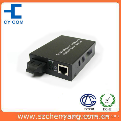 Fiber Optic Media Converter (10/100/1000Base-Tx to 1000Base-SX 850nm multi mode 220/550M)